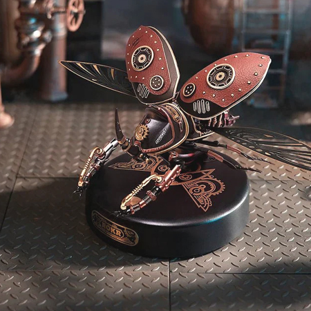 Scarabée Rhinocéros Steampunk – Puzzle 3D ROKR
