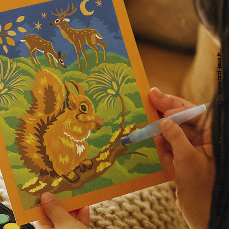 Kit créatif Peinture par Numéro – Animaux de la forêt Janod