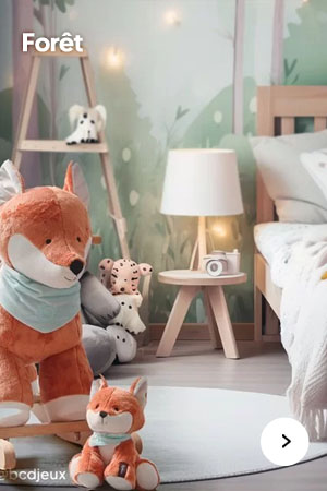 Décoration chambre enfant thème foret