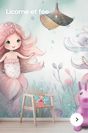 Décoration chambre enfant thème licorne et fée