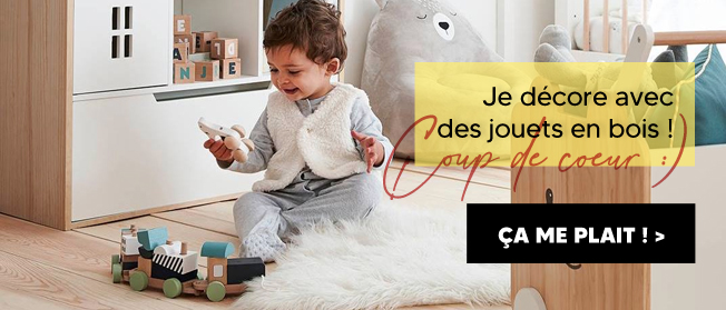 Décorer avec des jouets en bois