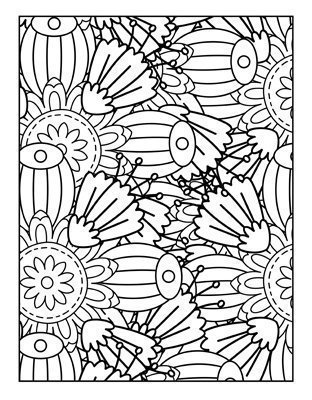 Coloriage décoratif gratuit à télécharger