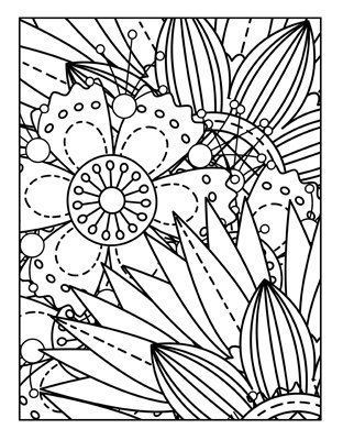 Coloriage décoratif gratuit à télécharger