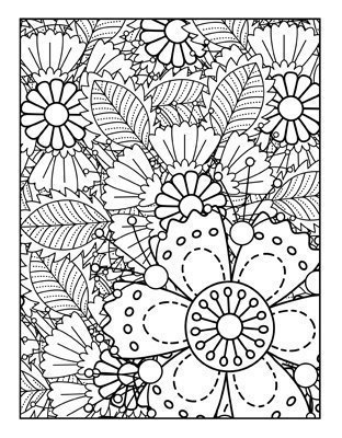 Coloriage décoratif gratuit à télécharger