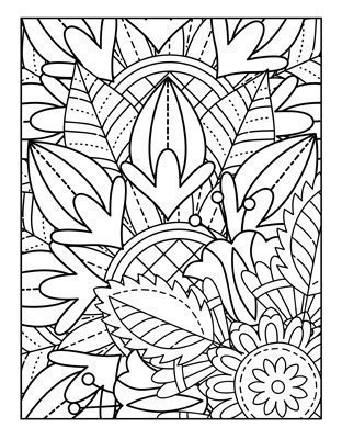 Coloriage décoratif gratuit à télécharger