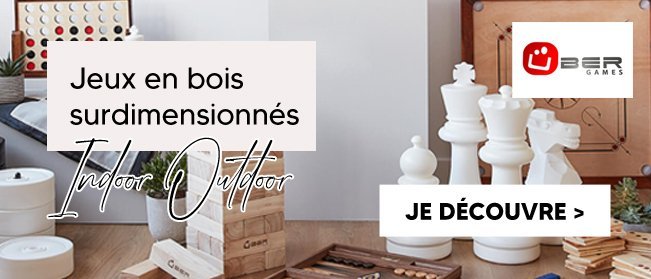 Jeux en bois surdimensionnés Ubergames