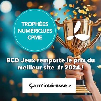 BCD JEUX élu meilleur site.fr 2024 aux trophées numériques CPME
