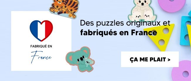 Puzzle pour bébé fabriqué en France
