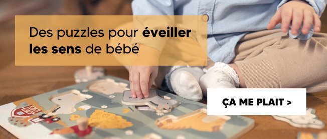 Des puzzles pour éveiller les sens de bébé