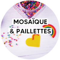 Mosaïque, sable et paillettes  pour les enfants de 7 à 10 ans