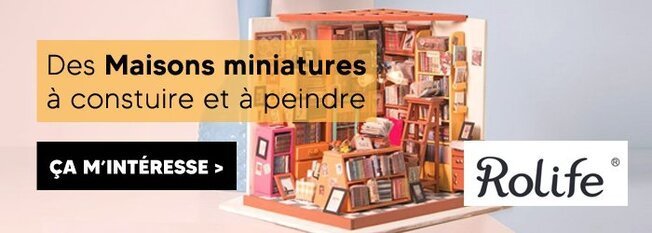 Maquette : Des maisons miniatures Rolife à construire et à peindre