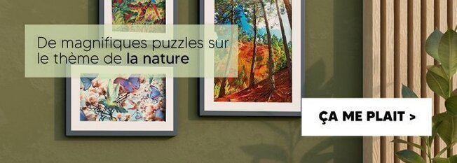 Magnifiques puzzles sur le thème de la nature, de la faune et de la flore