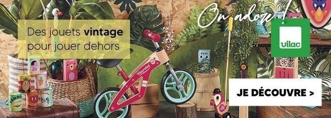 Des jouets vintage pour jouer en extérieur de la marque Vilac