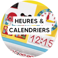 Jouets heure et calendrier