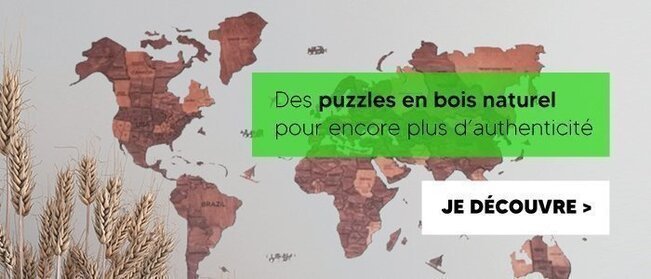 Magnifiques puzzles en bois naturel