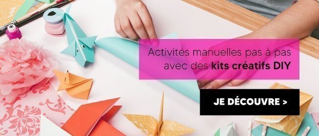 Activités manuelles pas à pas avec des kits créatifs DIY