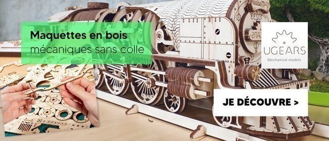 Maquettes en bois mécaniques sans colle Ugears