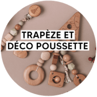 Trapère et décoration de poussette pour un cadeau de naissance pour bébé