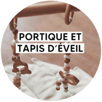 Portique et tapid d'éveil comme cadeau de naissance pour bébé