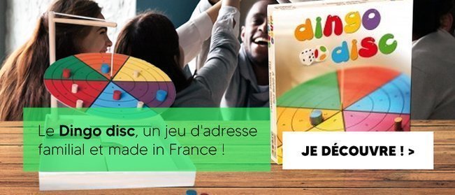 Jeux de société familial et fabriqué en France : Dingo disc