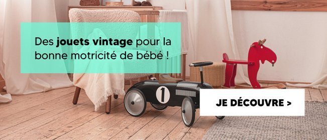 Jouets de motricité en bois et vintage pour bébé