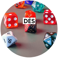 Dés pour jeu de société