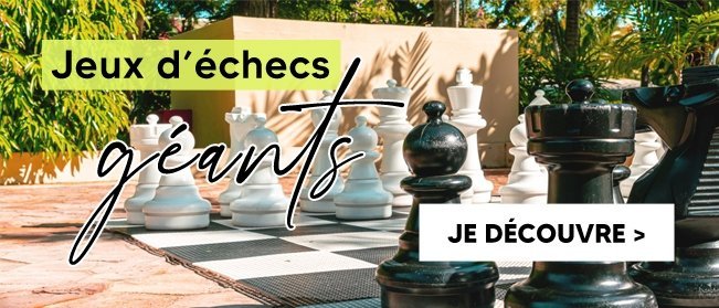 Echecs et dames géants