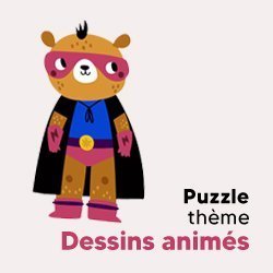 Puzzle enfant sur le thème des dessins animés