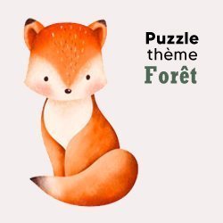Puzzle pour bébé sur le thème de la forêt