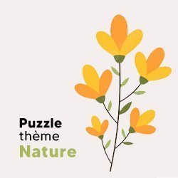 Puzzle enfant sur le thème de la nature