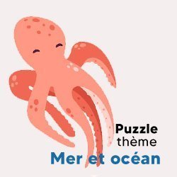 Puzzle pour bébé sur le thème de la mer et des océans