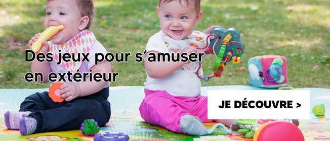 Jouets d'extérieur pour crèche et assistante maternelle