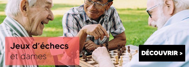 Les jeux d'echecs et dames pour seniors