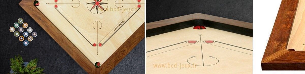 Carrom WCT Bulldog 93cm Acacia - BCD Jeux