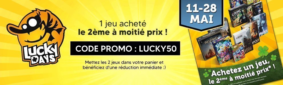 promo 2 jeux achetés 2eme moitié prix