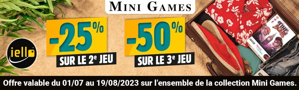 Promo Iello mini games jeuillet aout 2023