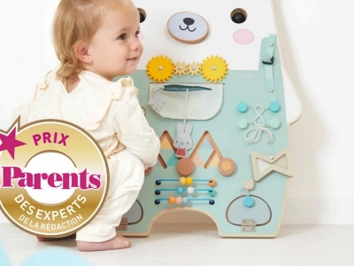 Le panneau d’activités Busy Board Ourson de Janod récompensé par le Prix Parents